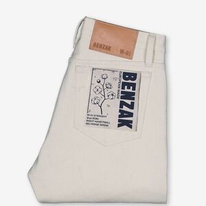 NWT BENZAK W-01 Straight 12oz, Ecru Selvedge Denim - Women’s 29